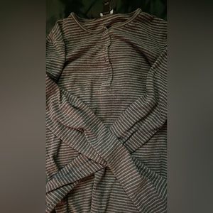 stripped long sleeve shirt